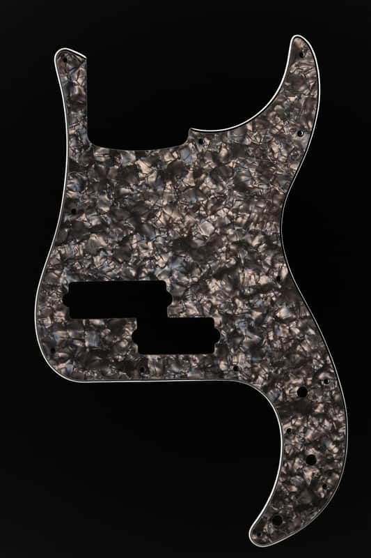 Squier Vintage Modified Precision Bass V 5 Pickguard Black Pearl image 1