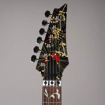 Ibanez JEM77-FP2 Steve Vai Signature - 2016 - Black Floral w/OHSC, Tags image 3