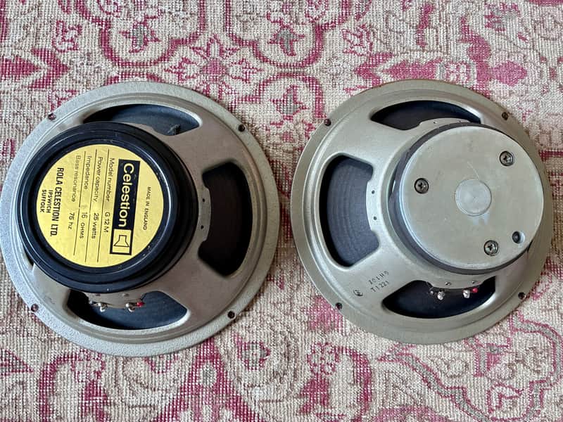 Celestion T1221 G12M 25w Kurt Mueller 1777 cones 1976 image 1
