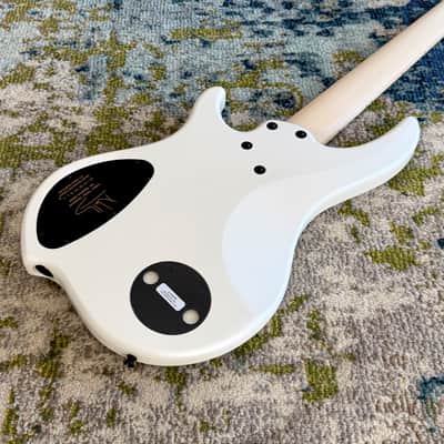 Dingwall NG3 Nolly Getgood 5-String Electric Bass Guitar, Matte Ducati Pearl White image 6