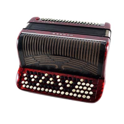 Rare Old/Vintage Top German Made Chromatic C System Button Accordion Hohner Artiste V - 120 bass + Brand New Petrof Straps - Golden Era image 7