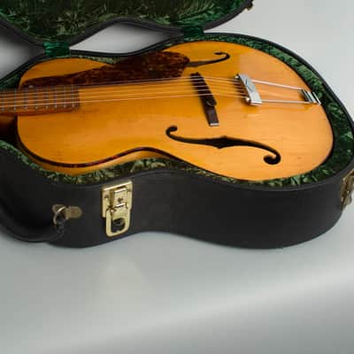 Epiphone  Ritz Arch Top Acoustic Guitar (1942), ser. #18695, black tolex hard shell case. image 12