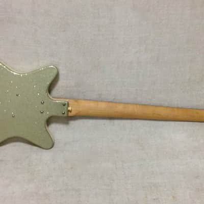 Lefty Danelectro DC BASS 1998 Silver Sparkle Left Handed image 2