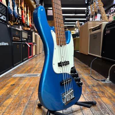Sadowsky MetroExpress 21 Fret Vintage JJ Bass 5-String Ice Blue Metallic High Polish w/Maple Fingerboard, Padded Gig Bag image 2