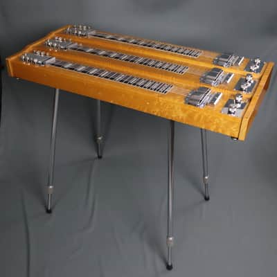 1957 Rickenbacker CW-758 Triple Neck LONG SCALE T8 Console Steel Guitar FIGURED MAPLE image 10