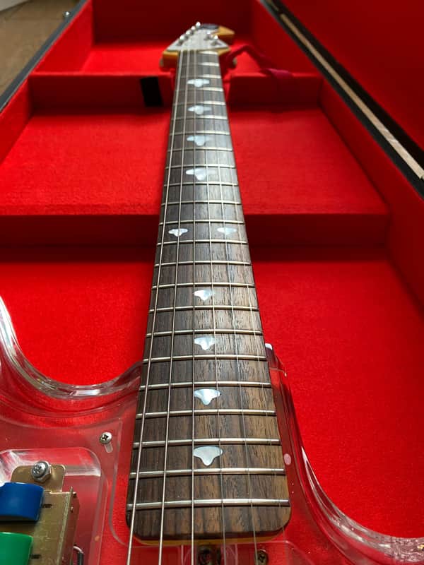 Very Rare 1990's Japanese Teisco Spectrum 5 Acrylic with OHSC. 100