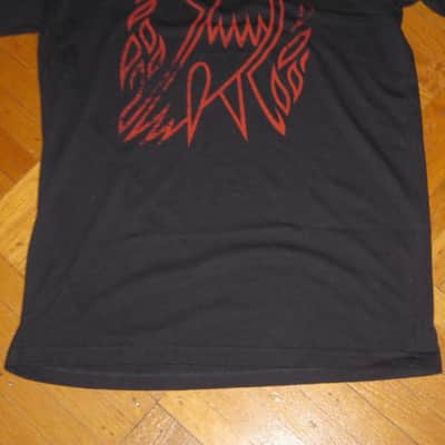new A+ (with hang tag) genuine Gibson Firebird T-Shirt M (Medium), Black with Red Graphic, 60% Cotton / 40% Polyester - short sleeve GIBS-GA-FBBMM (GA-FBBMM) UPC # 711106533896 image 9