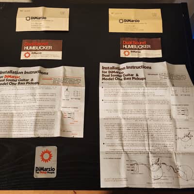 DiMarzio Dual Humbucker Paperwork w/ Vintage Sticker / Free Shipping! image 1
