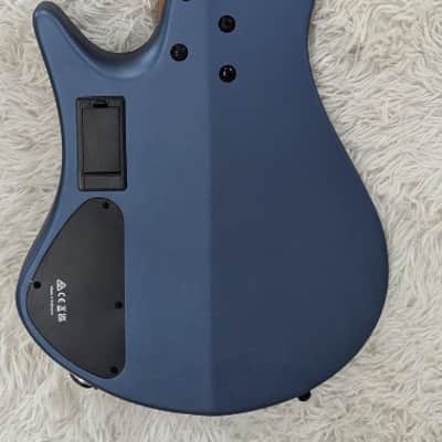 Ibanez EHB1005FAOM Headless Fretless 5-String Bass - Arctic Ocean Matte Finish image 2