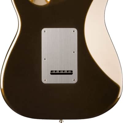 Fender American Ultra II Stratocaster Electric Guitar HSS, Ebony Fingerboard, Texas Tea image 3