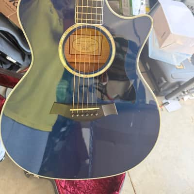 Taylor 614ce pacific blue acoustic-electric guitar 2005 image 5
