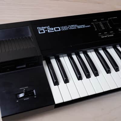 Roland D-20 61-Key Multi-Timbral Linear Synthesizer / Multitrack Sequencer Black 100V 1988 Made in Japan MIJ image 2