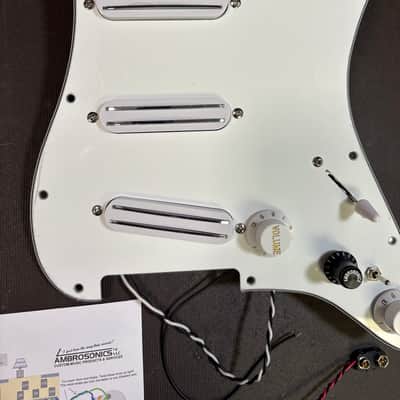 AMBROSONICS, LLC WOW, 23 Wirings! Bluetooth Programmable Pre-wired pickguard Pickup Director with FREE Pickup Composer App 2025 - Plain White image 2