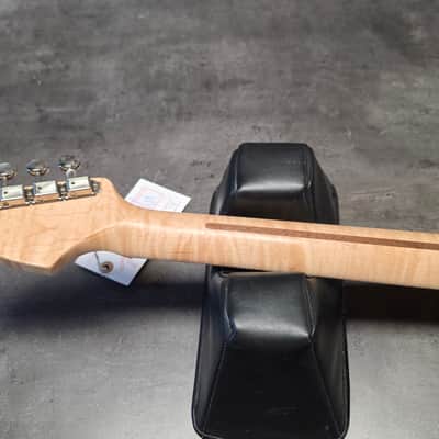Fender Lacewood Stratocaster Custom Shop NAMM UK Showcase Tour American USA Orange Strat Turned Aluminum Aluminium Pick Guard 1 of 1 Electric Guitar image 25
