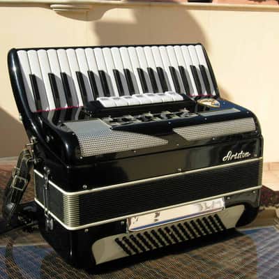 Ariston Castelfidardo Fisarmonica 80 bassi, Anni 60 Nero lucido image 1