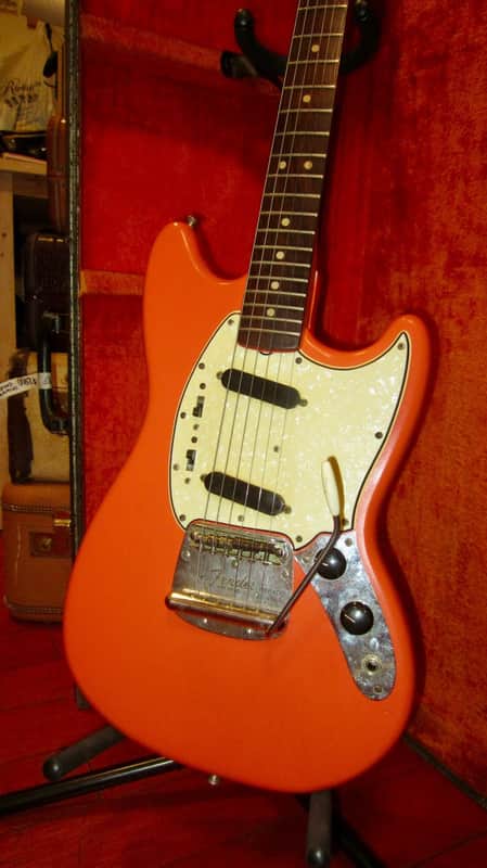 1965 Fender Mustang Salmon Pink w/ Original Hardshell Case image 1