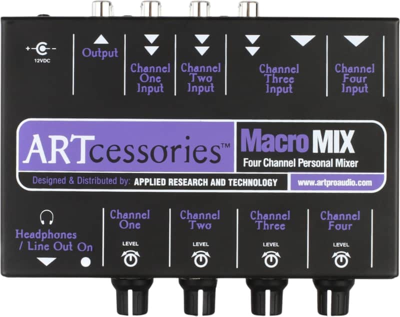 ART MacroMix 4-Channel Analog Mixer image 1