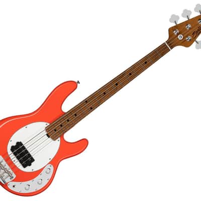 Sterling by Music Man StingRay Short Scale RAYSS4 - Fiesta Red image 1