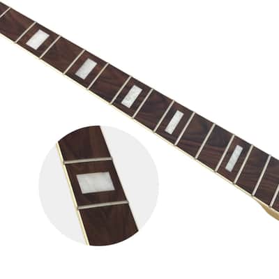 Full Scale 34" Bass Neck – Maple with Rosewood Fingerboard, 20 Jumbo Frets, Block Inlay, Bolt-On image 5