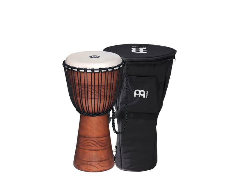 Meinl ADJ2-MBAG Water Rhythm Series African Medium 10" Rope Tuned Djembe w/ Bag image 1