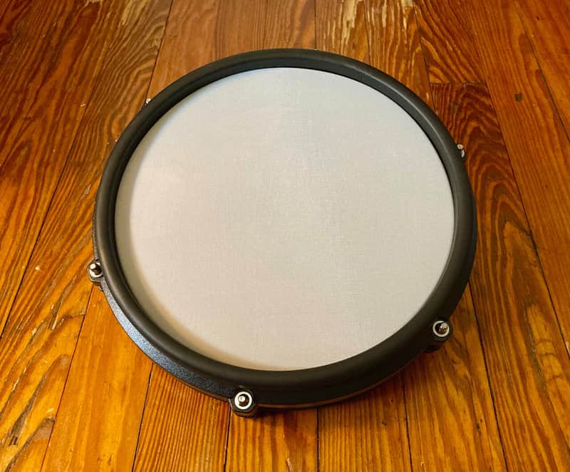 Alesis 10" Mesh Snare Drum Pad NEW White/Red Dual Zone Nitro Max Pad image 1