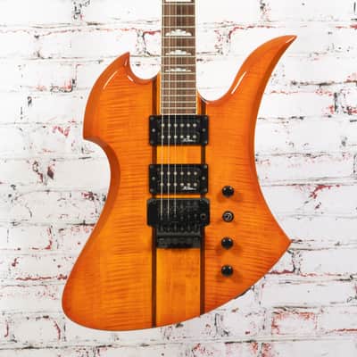 BC Rich - NJ Neck-Thru Series Mockingbird Floyd Rose Amber Flame w/OHSC - USED