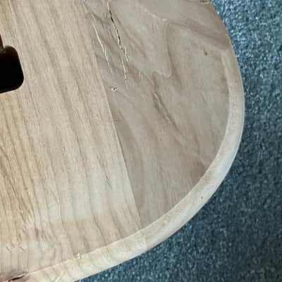 Fender American vintage style Stratocaster guitar body unfinished alder image 8