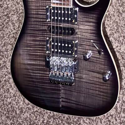 Ibanez rg RG4EXFM1 Transparent Grey  Burst electric guitar dimarzio pickups