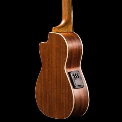 Ohana CK-20CE Solid Top Mahogany Concert Electric Ukulele + Gig Bag & Cloth-BLEM image 7