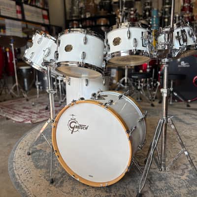 Gretsch USA 6-Piece Drum Set 1970s - White Nitron image 4