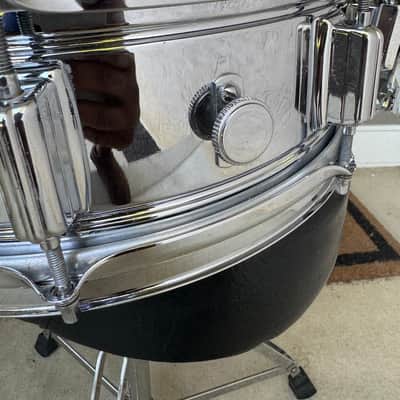PowerTone 5x14" 8-Lug Brass Snare Drum with "Beavertail" Lugs image 2