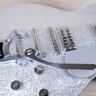 Gretsch G6129T Players Edition Jet FT w/ Bigsby MIJ 2022 Silver Sparkle w/ OHSC image 9