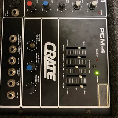 Crate PCM-4 Vintage Powered Mixer / PA Head - Powers On, Untested image 3