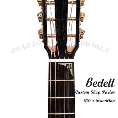 Bedell FS-P-AD/BR Fireside Parlor Adirondack Spruce & Brazilian Rosewood handcraft guitar image 9