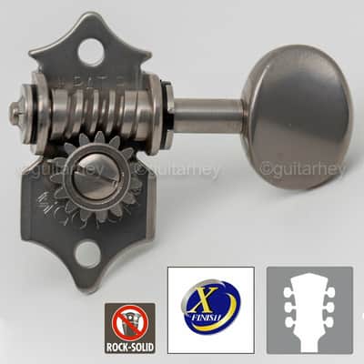 NEW Gotoh SE700-05M OPEN-GEAR Tuning Keys L3+R3 Vintage 3x3 - ANTIQUE X-NICKEL