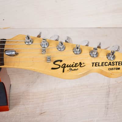 Squier JV CTC-55 '72 Telecaster Custom Reissue MIJ 1983 Black Vintage Fender Japan w/ Bag image 3