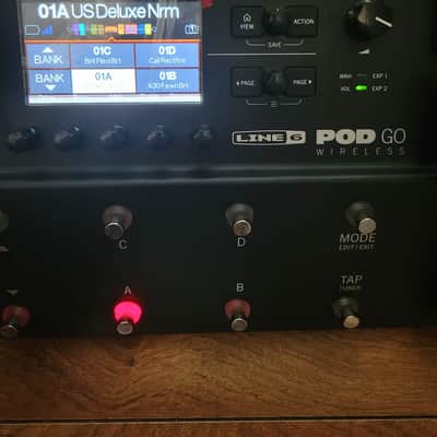 Line 6 POD GO Wireless Multi-Effect and Amp Modeler 2021 - Present - Black image 2