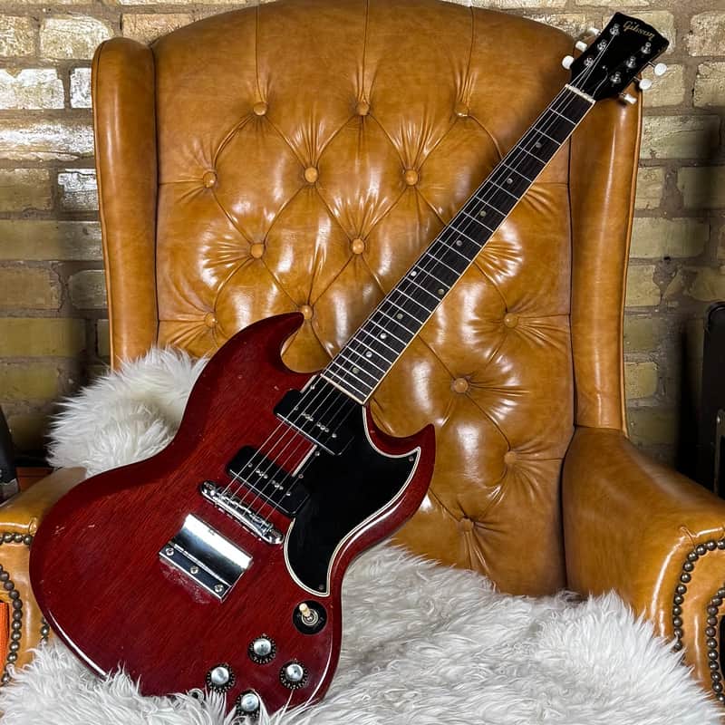 1966 Gibson SG Special Vintage Cherry Made In Kalamazoo Small Guard Electric Guitar! image 1