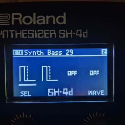 Roland SH-4D Polyphonic Desktop Synthesizer 2023 - Present - Black image 3