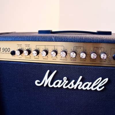 Marshall JCM 900 Model 4102 100-Watt Hi Gain Dual Reverb 2x12 Combo 1994 Black & Gold image 3