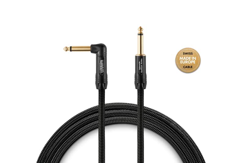 Warm Audio Premier Series - 18ft. 1/4" TS Instrument Cable - Straight / RA Connectors image 1