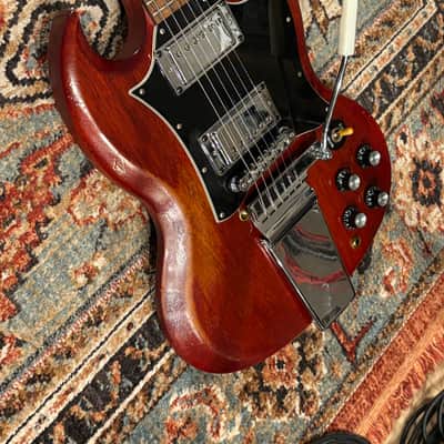 Upgraded, Modified & Distressed Gibson SG Special Faded with Rosewood Fretboard, Faded Worn Cherry w/HSC image 2
