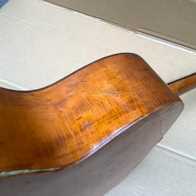Unknown Vintage antique acoustic guitar solid wood image 24