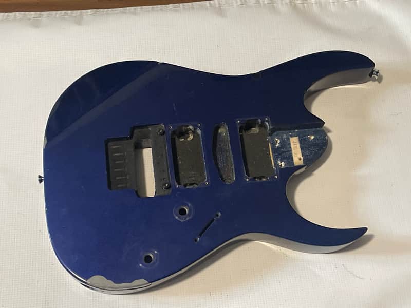 1997 Korean Ibanez RG470 Candy Blue Basswood Guitar Body Floyd Ready image 1