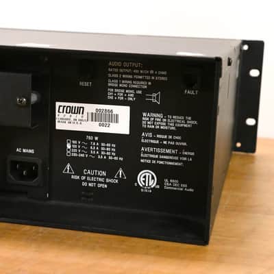 Crown CL1 2-Channel Power Amplifier CG01ZT6 image 7