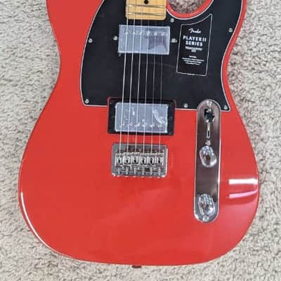 Mint Fender Player II Telecaster HH Elec guitar, Maple Fingerboard, Coral Red - MIM image 1