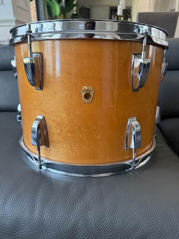 Vintage Ludwig 3ply 14x10 Thermogloss Rack Tom 60's Keystone Badge! image 1