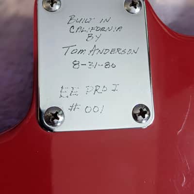 Kramer Elliot Easton EE Pro 1 Serial #001 Tom Anderson Built 1987 image 5