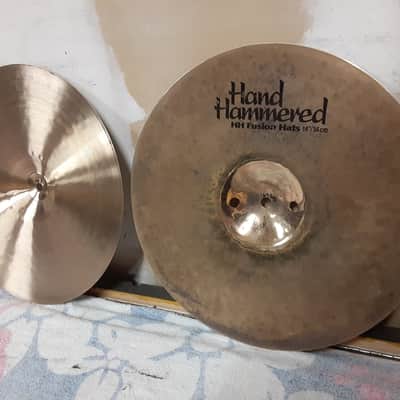 Sabian 14" HH Hand Hammered Fusion Hi-Hat Cymbals (Pair) 1992 - 2015 - Natural image 14