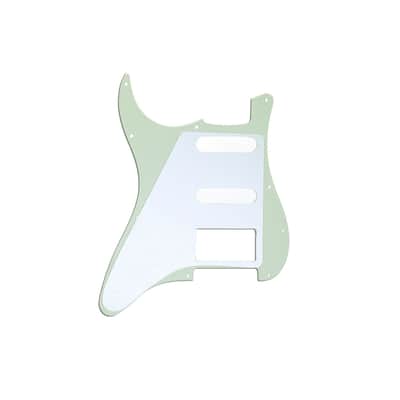 Brio 11 Hole HSS Strat® Pickguard for Fender US/Mex Standard Stratocaster Style Mint Green 3 ply image 2